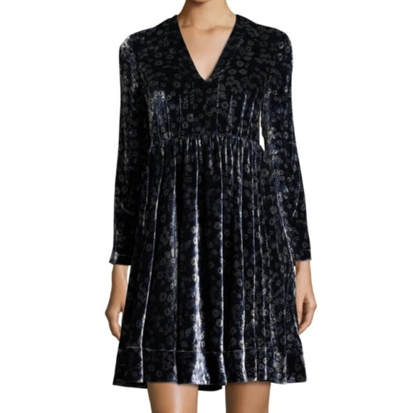 Rebecca Taylor Liane Velvet Dress - Picture 1 of 14
